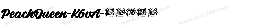 PeachQueen-K6vA字体转换