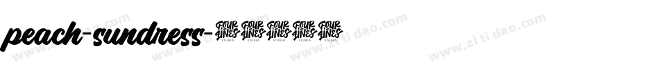 peach-sundress字体转换