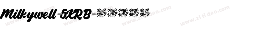 Milkywell-5XRB字体转换