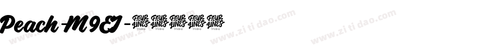 Peach-M9EJ字体转换