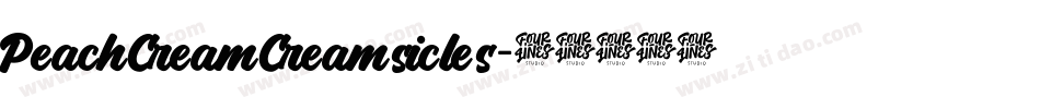 PeachCreamCreamsicles字体转换