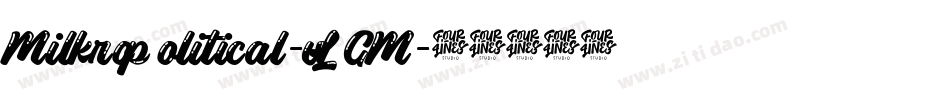 Milkropolitical-vLGM字体转换