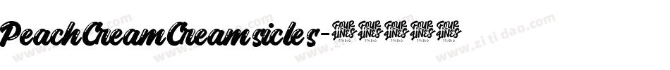 PeachCreamCreamsicles字体转换