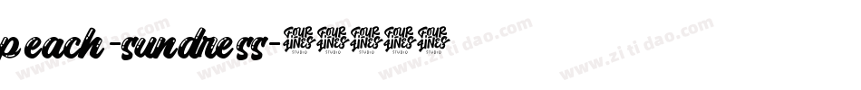 peach-sundress字体转换