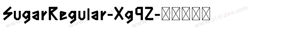SugarRegular-Xg9Z字体转换
