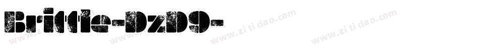 Brittle-DzD9字体转换