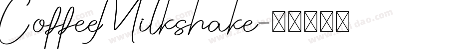CoffeeMilkshake字体转换
