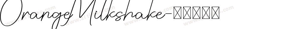 OrangeMilkshake字体转换