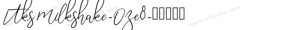 VtksMilkshake-Oze8字体转换