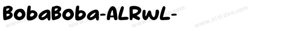BobaBoba-ALRwL字体转换