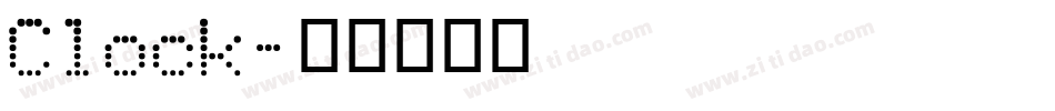 Clock字体转换