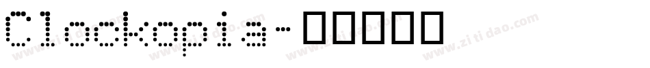 Clockopia字体转换