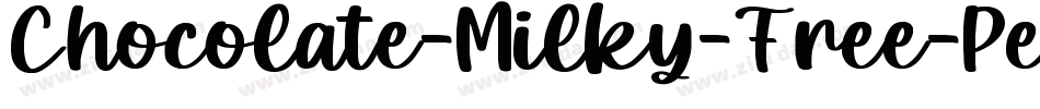 Chocolate-Milky-Free-Personal字体转换