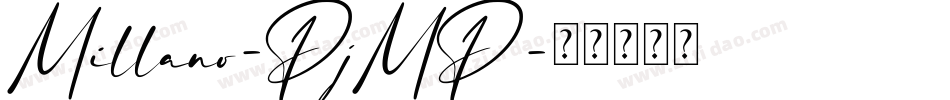 Millano-PjMP字体转换