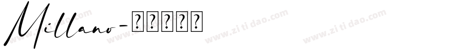Millano字体转换