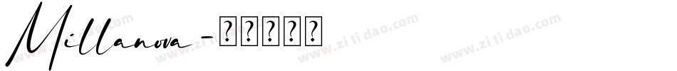Millanova字体转换