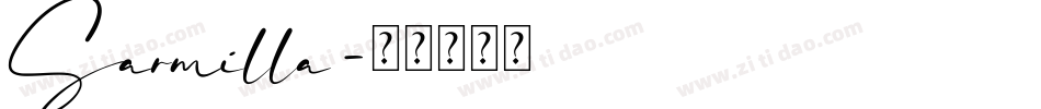 Sarmilla字体转换