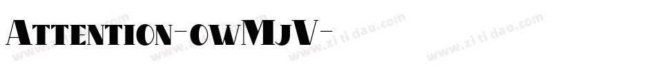 Attention-owMjV字体转换