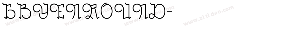 GBYENROUND字体转换