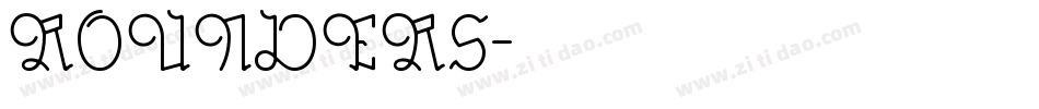 ROUNDERS字体转换