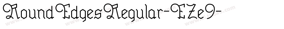 RoundEdgesRegular-EZe9字体转换