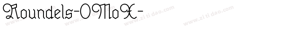 Roundels-0MoX字体转换