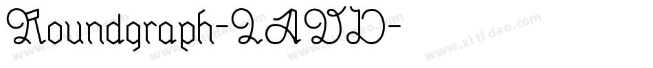 Roundgraph-LAVD字体转换