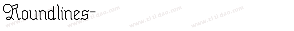 Roundlines字体转换