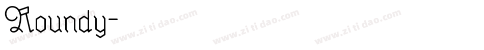 Roundy字体转换