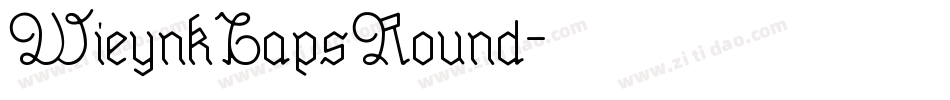 WieynkCapsRound字体转换