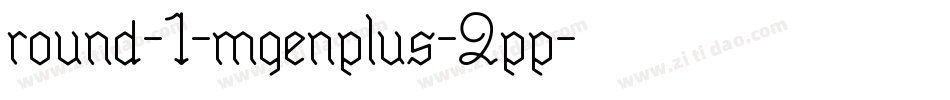 round-1-mgenplus-2pp字体转换