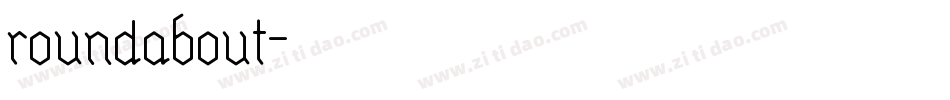 roundabout字体转换