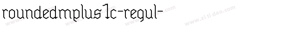 roundedmplus1c-regul字体转换