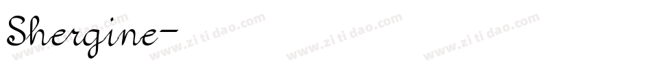 Shergine字体转换