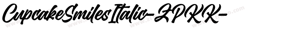 CupcakeSmilesItalic-ZPKK字体转换