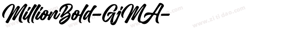 MillionBold-GjMA字体转换