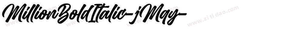 MillionBoldItalic-jMqy字体转换