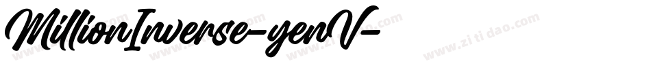 MillionInverse-yenV字体转换