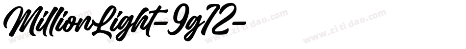 MillionLight-9g72字体转换