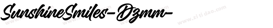 SunshineSmiles-Dzmm字体转换