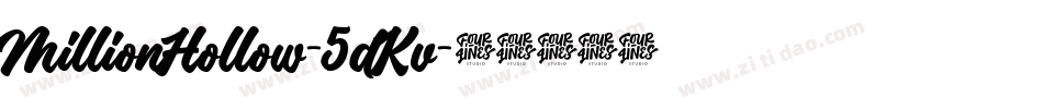 MillionHollow-5dKv字体转换