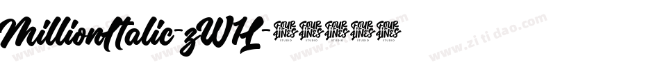 MillionItalic-zW1L字体转换