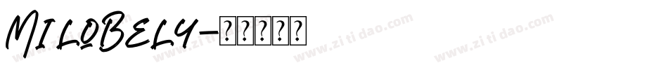 MiloBely字体转换