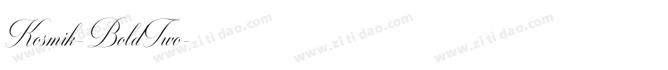 Kosmik-BoldTwo字体转换