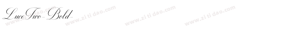 LuceTwo-Bold字体转换