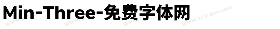 Min-Three字体转换