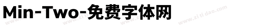 Min-Two字体转换