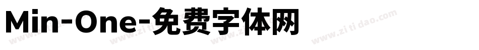 Min-One字体转换