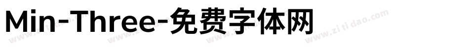 Min-Three字体转换