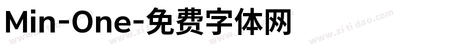 Min-One字体转换